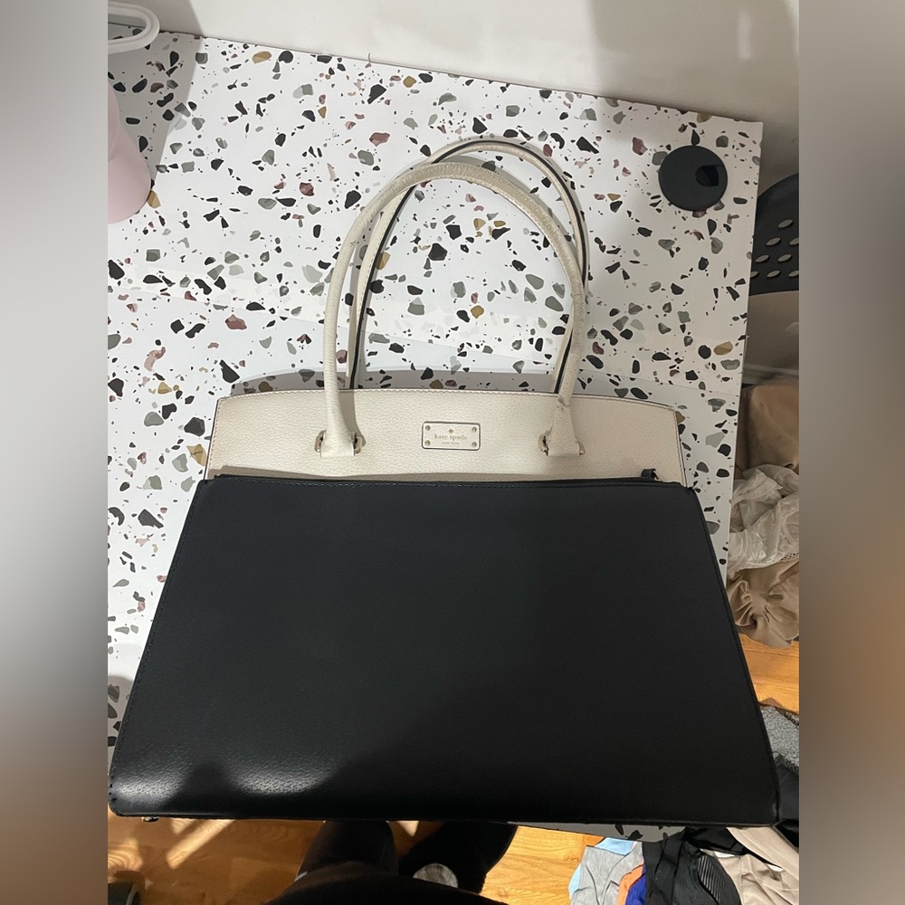 Elegant Black and White Tote Bag